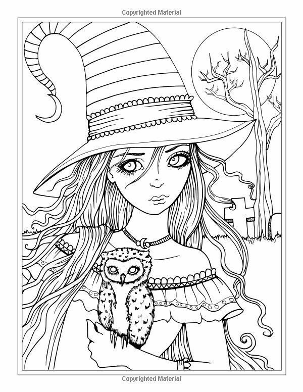 104 Witch Coloring Pages for Kids Printable 31