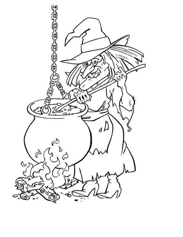 witch coloring pages for kids printable jpg