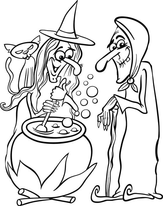 104 Witch Coloring Pages for Kids Printable 37