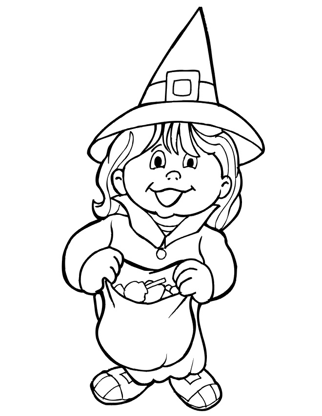 104 Witch Coloring Pages for Kids Printable 46