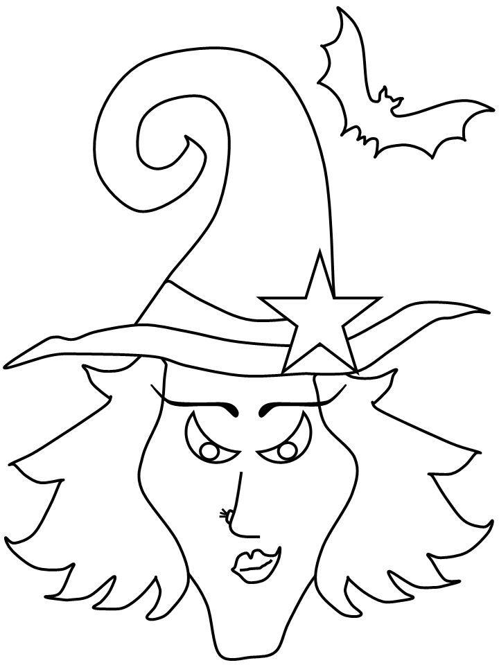 104 Witch Coloring Pages for Kids Printable 57