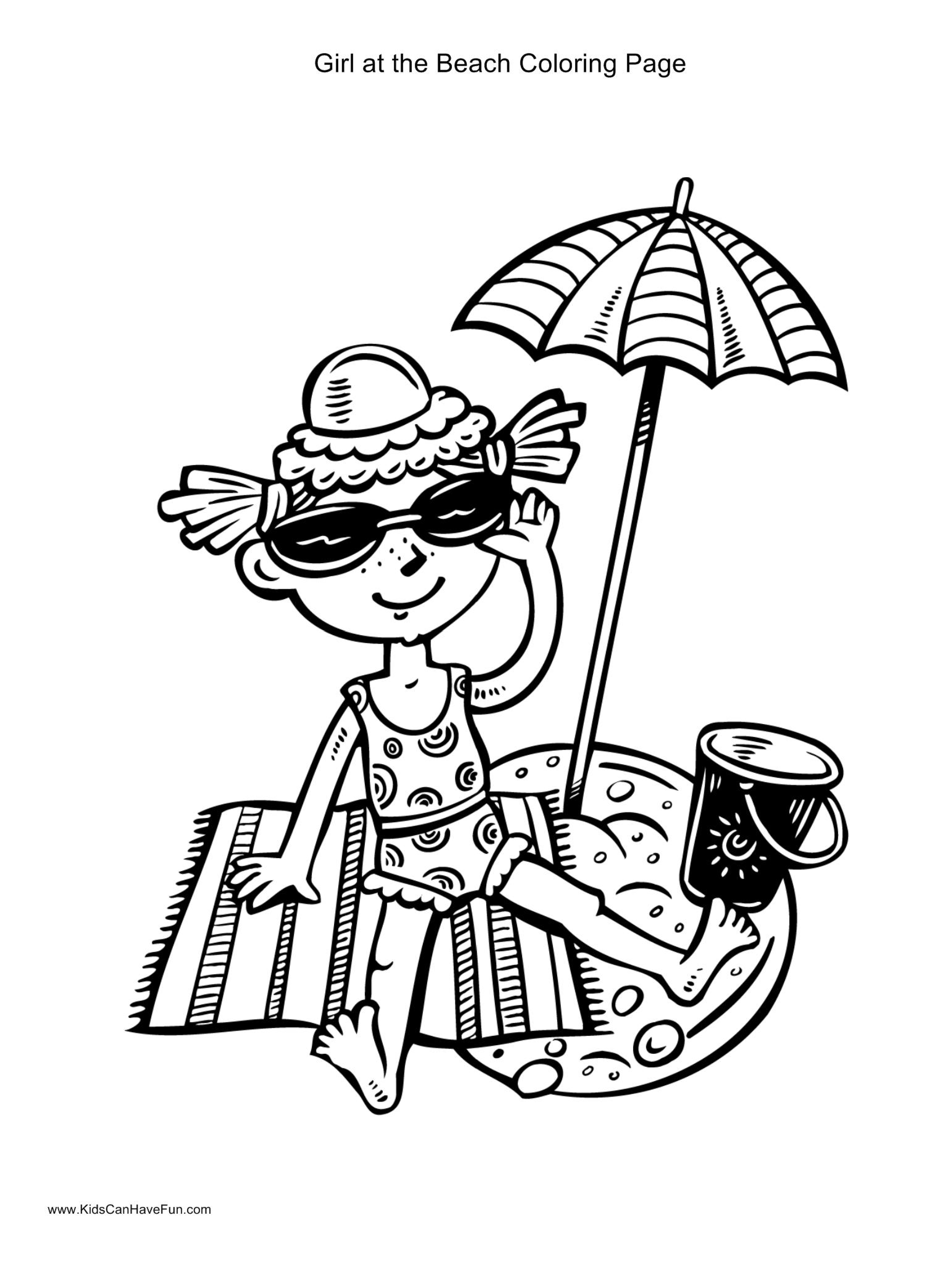 108 Beach Coloring Pages Printable 14