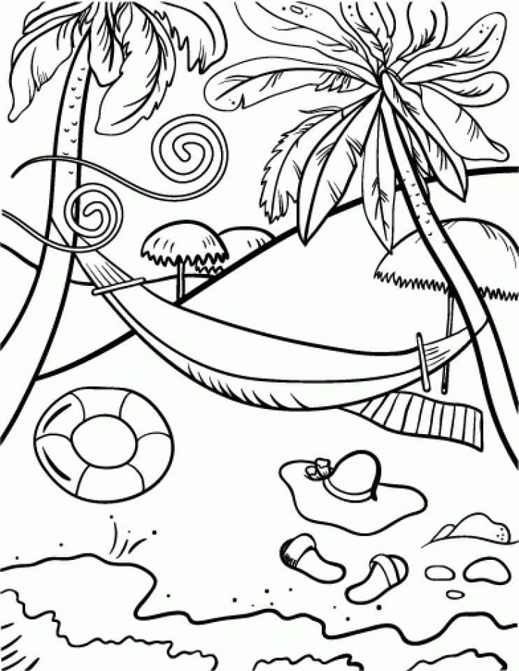 108 Beach Coloring Pages Printable 28