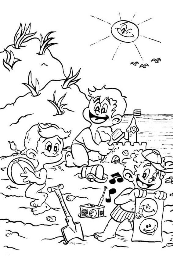 108 Beach Coloring Pages Printable 31