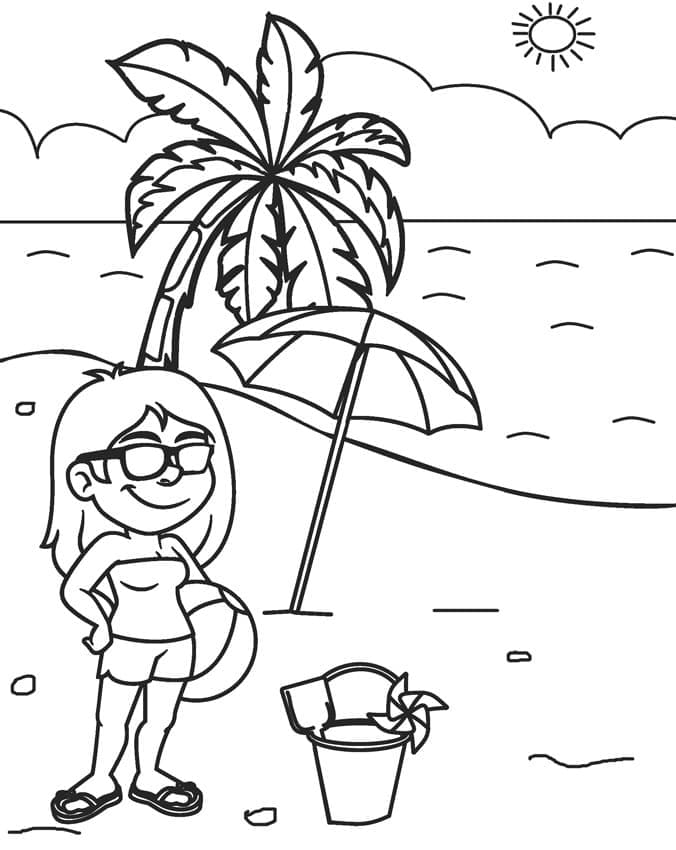 108 Beach Coloring Pages Printable 34