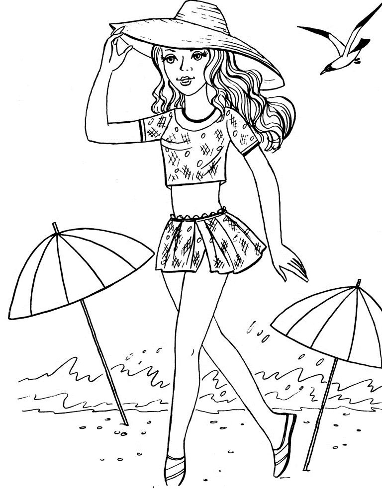 108 Beach Coloring Pages Printable 37