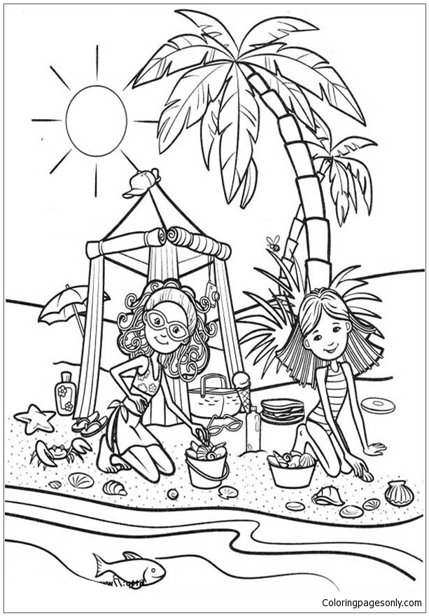 108 Beach Coloring Pages Printable 42