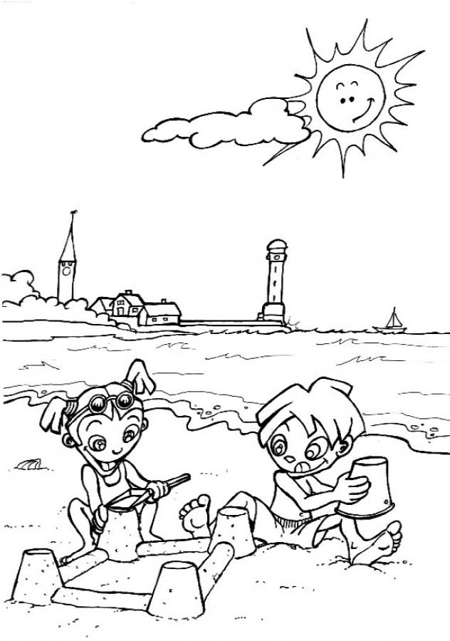 108 Beach Coloring Pages Printable 45