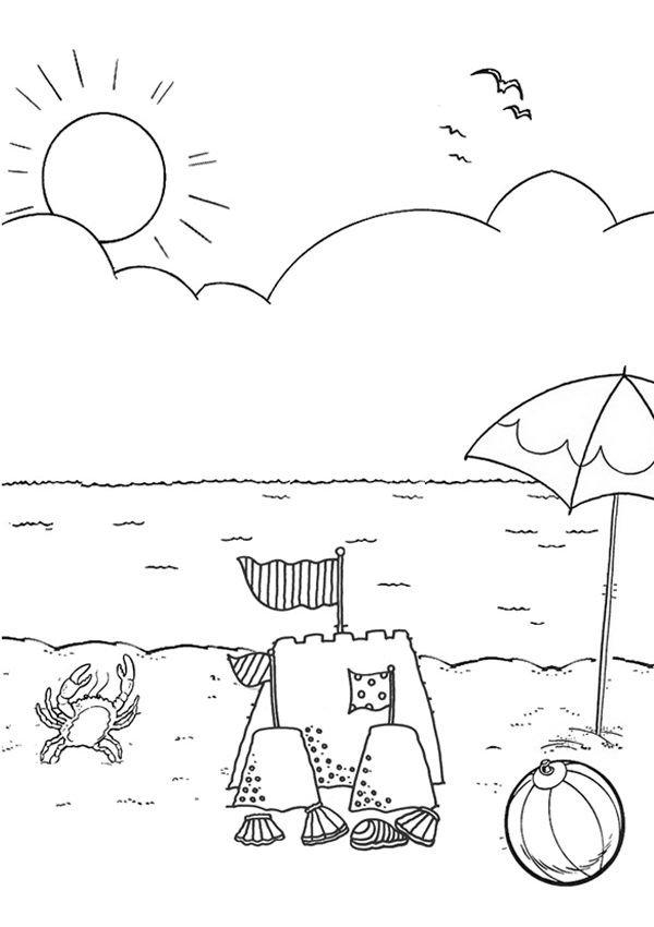 108 Beach Coloring Pages Printable 54