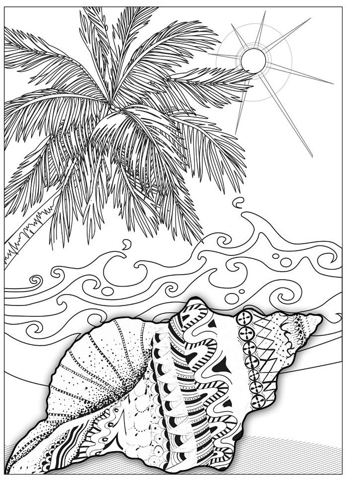 108 Beach Coloring Pages Printable 56