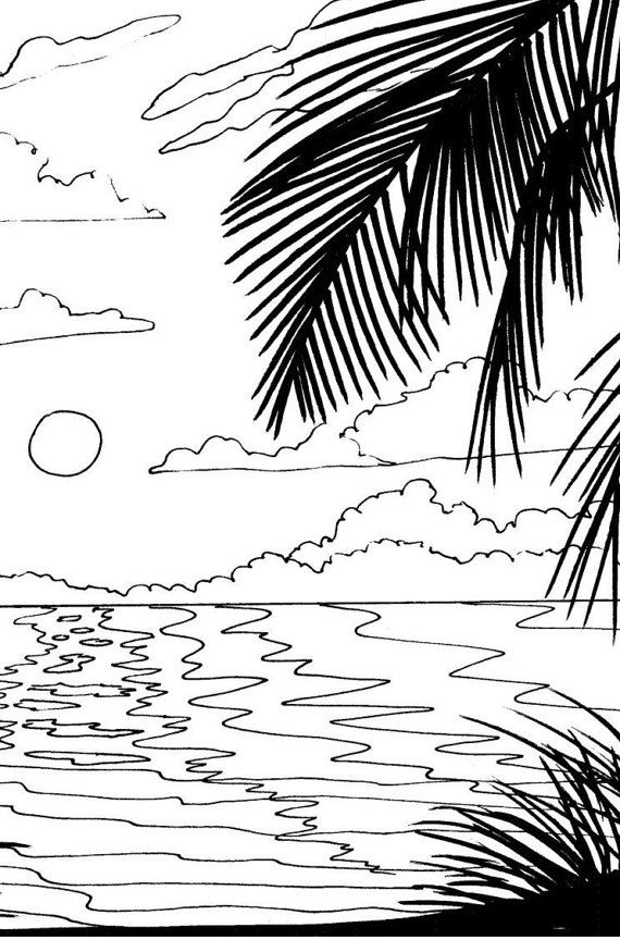 108 Beach Coloring Pages Printable 69