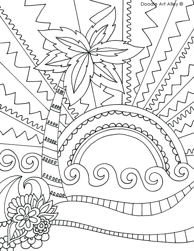 108 Beach Coloring Pages Printable 8