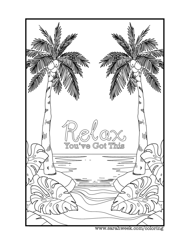 beach coloring pages printable jpg