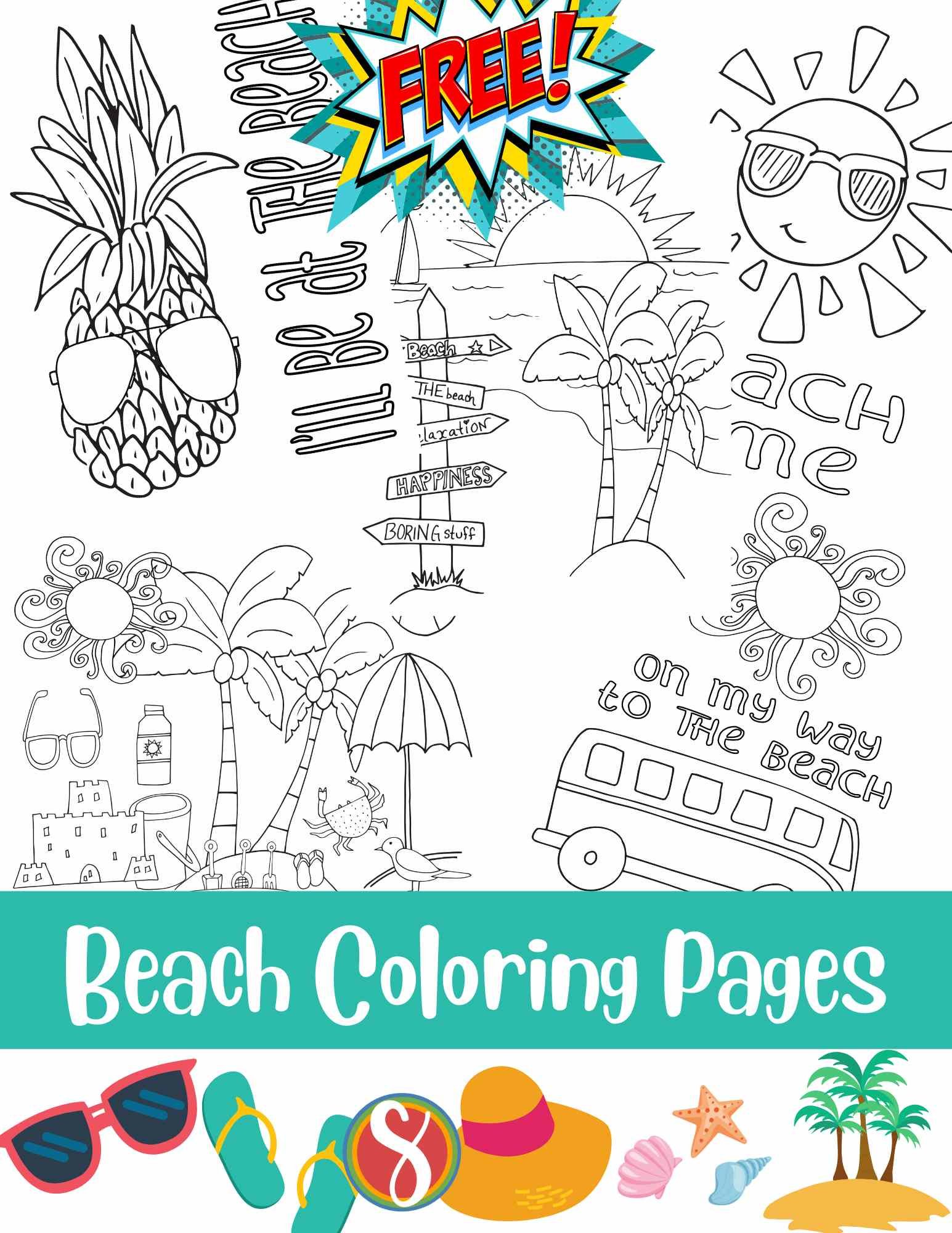 beach coloring pages printable jpg