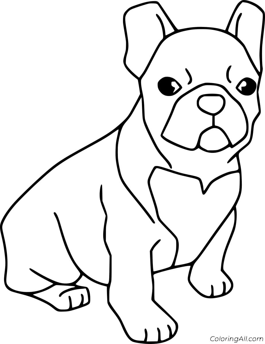 112 French Bulldog Coloring Pages Printable 11