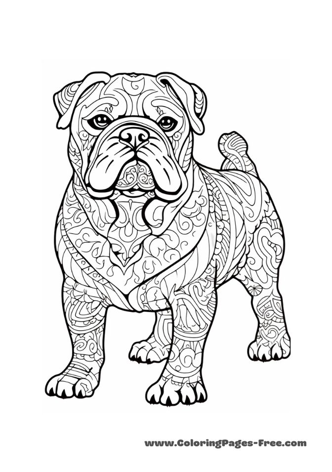 112 French Bulldog Coloring Pages Printable 111