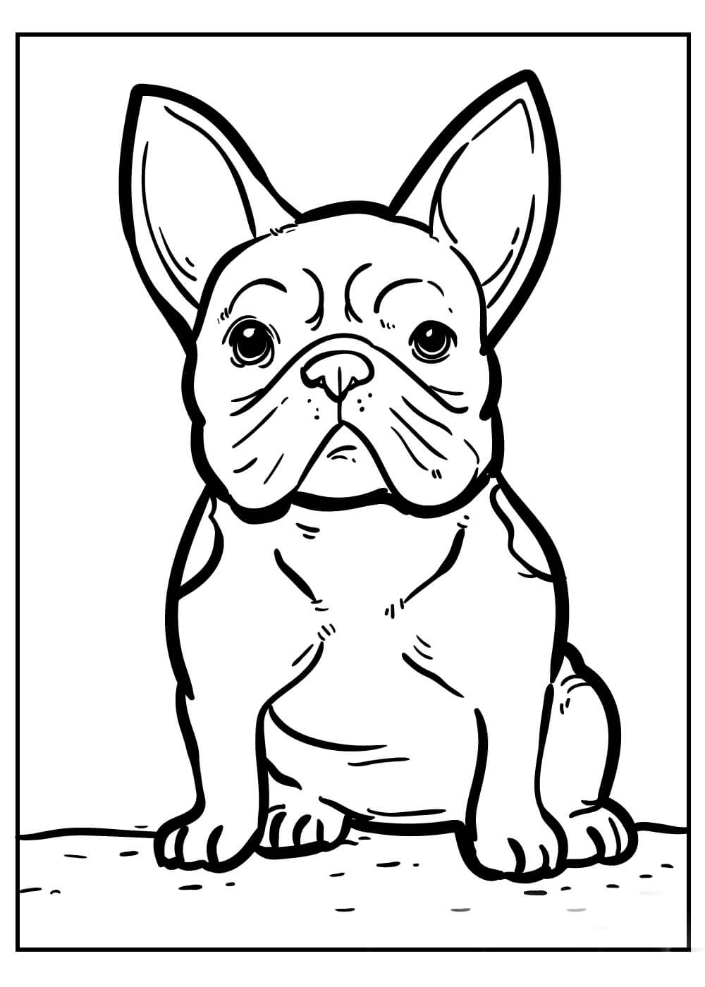 french bulldog coloring pages printable jpg