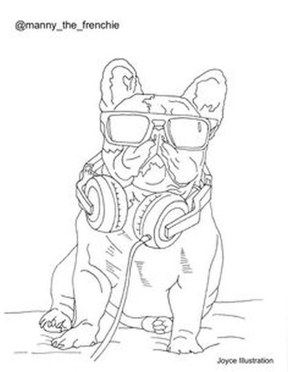 112 French Bulldog Coloring Pages Printable 32