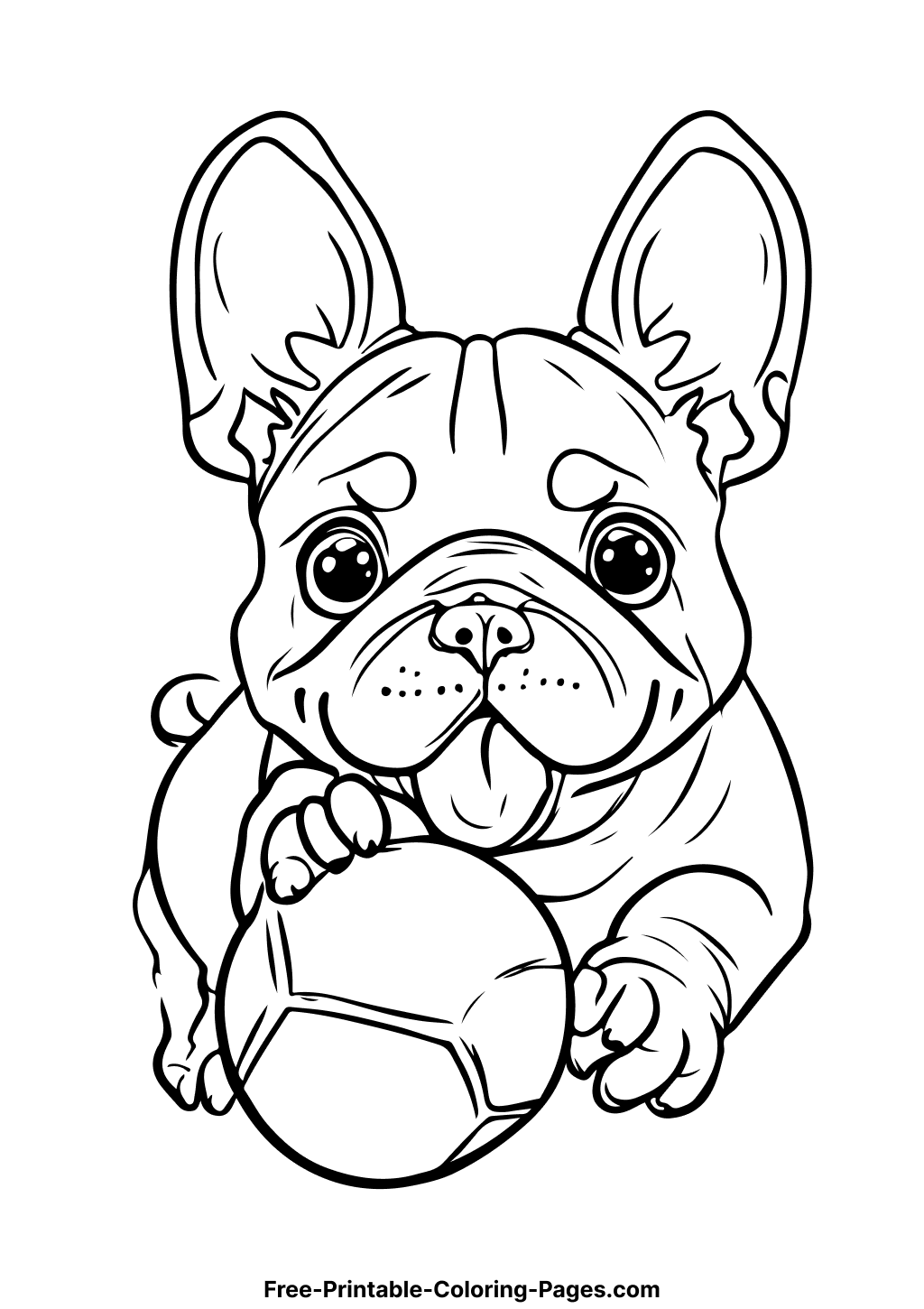 112 French Bulldog Coloring Pages Printable 45