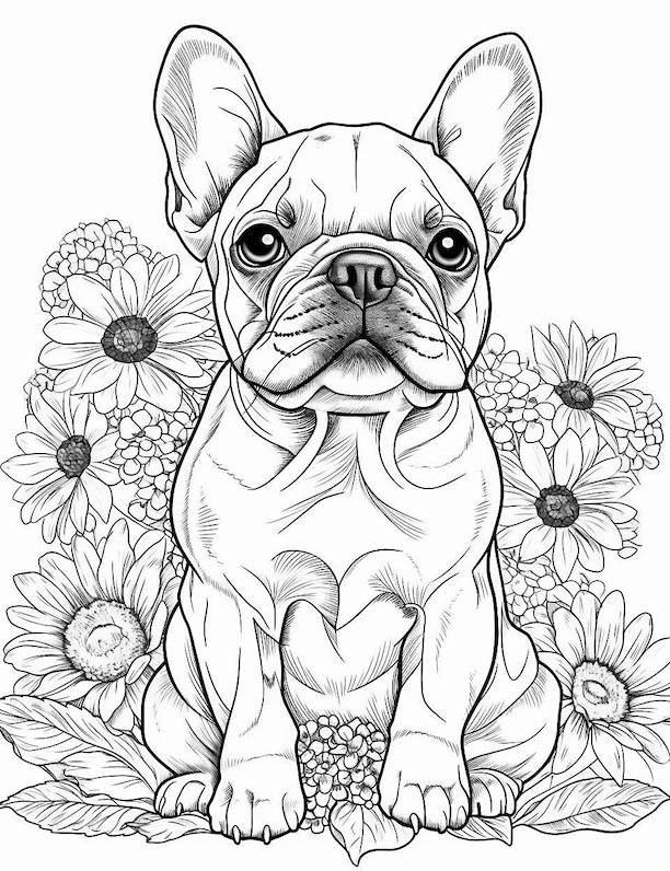 112 French Bulldog Coloring Pages Printable 54