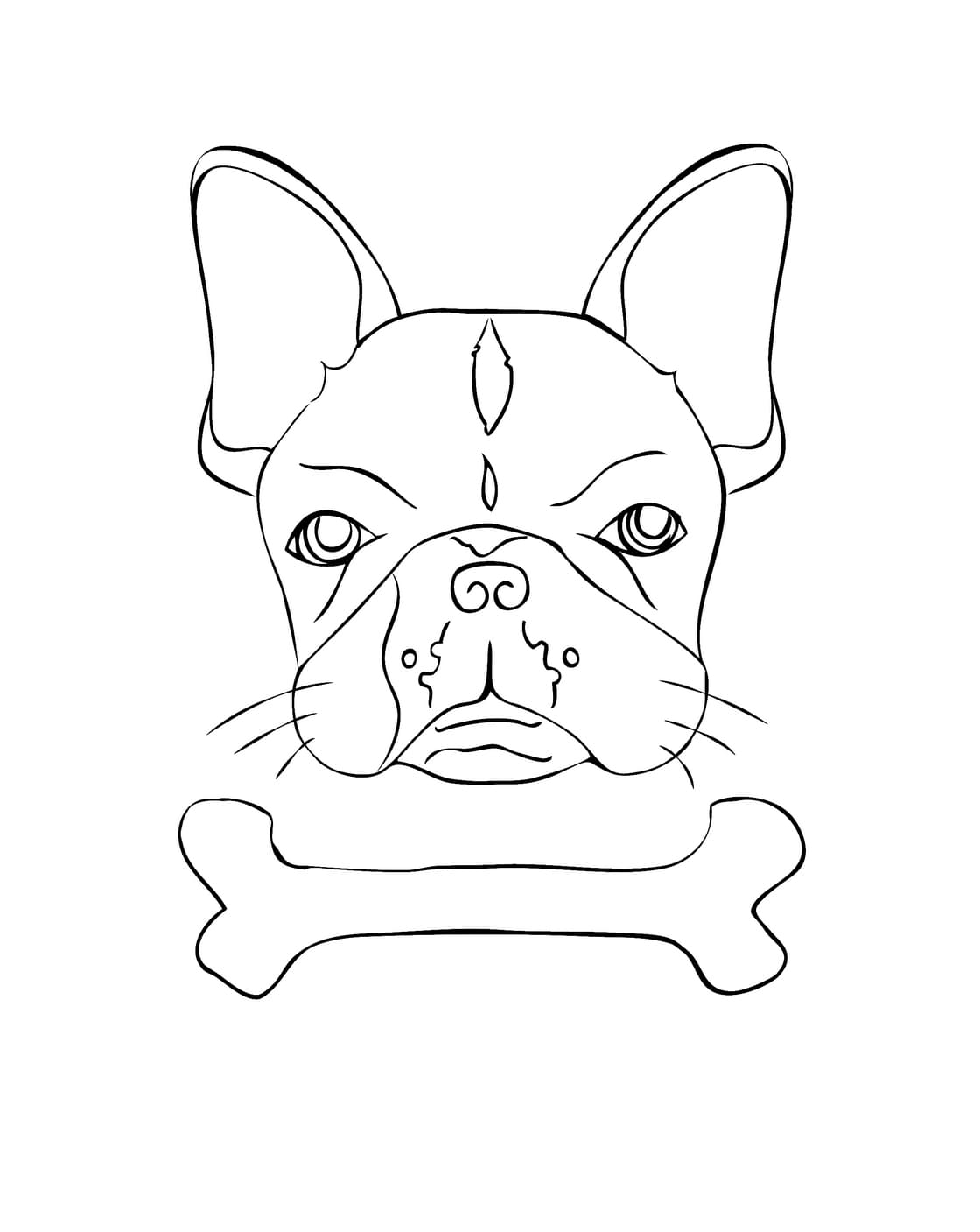 112 French Bulldog Coloring Pages Printable 6