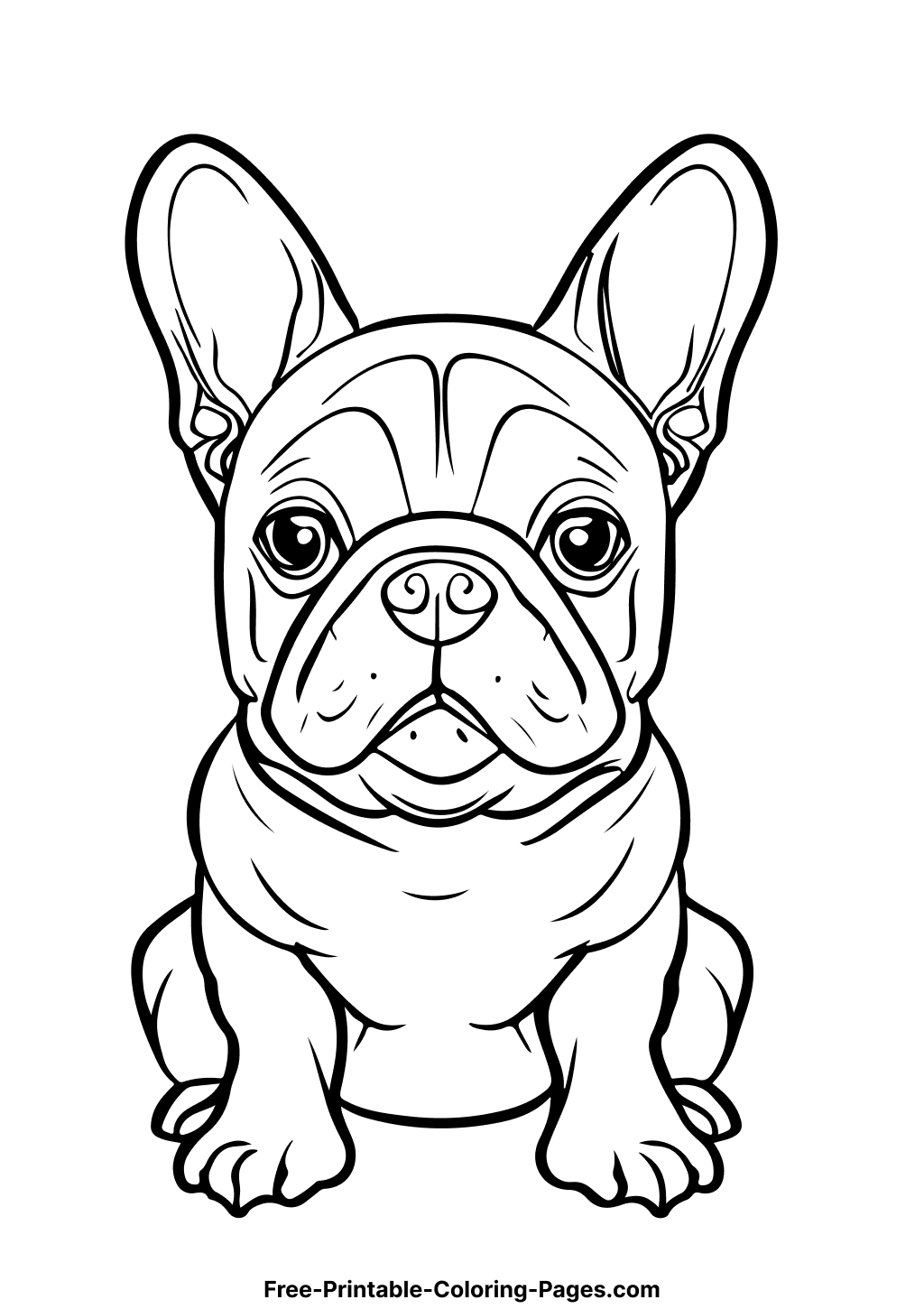 112 French Bulldog Coloring Pages Printable 75