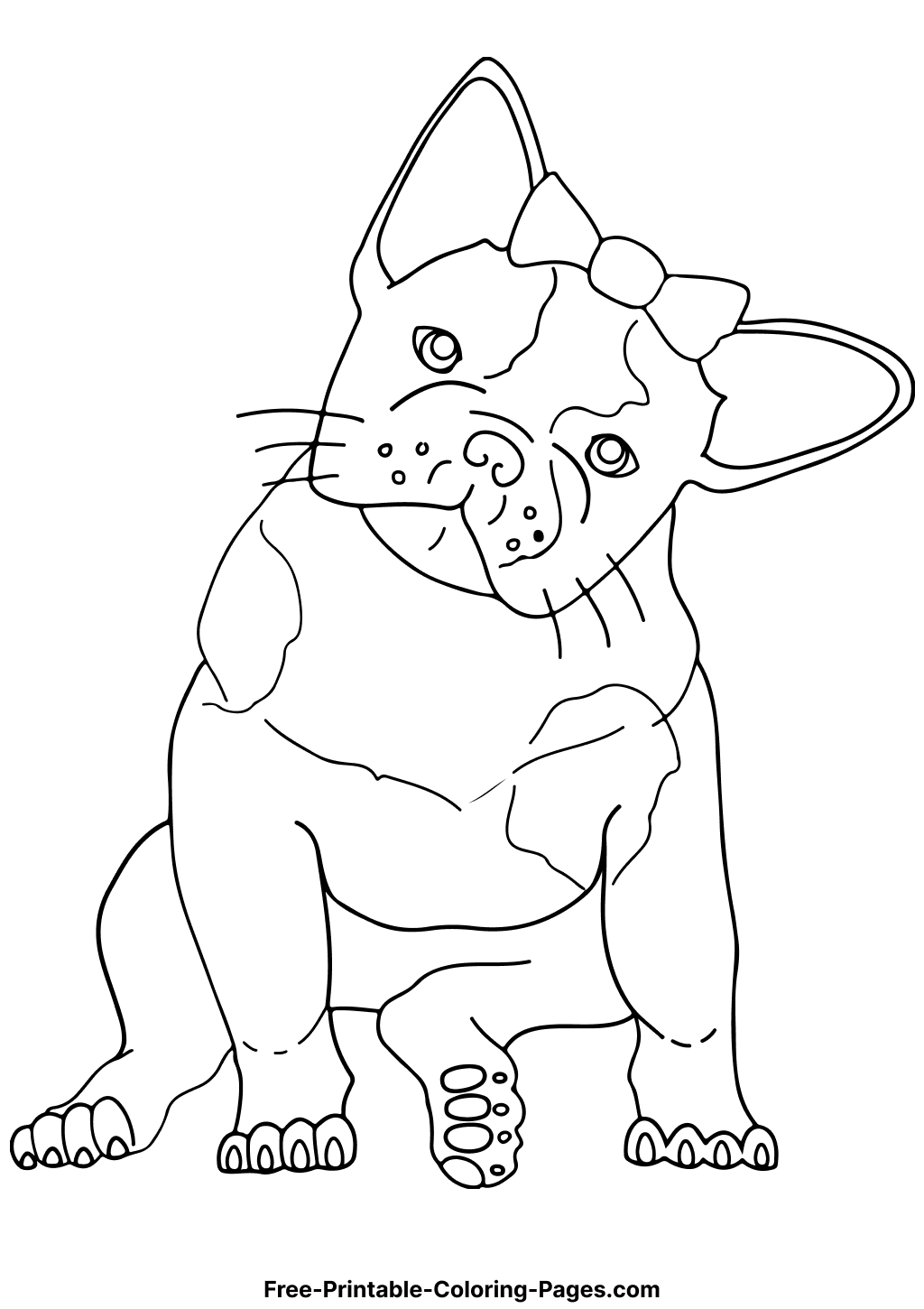 french bulldog coloring pages printable jpg