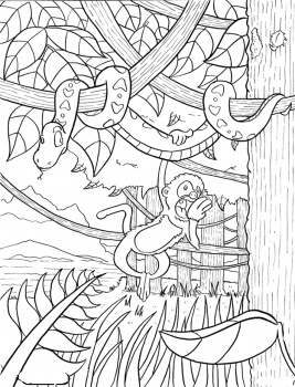 114 Jungle Coloring Pages Printable 109