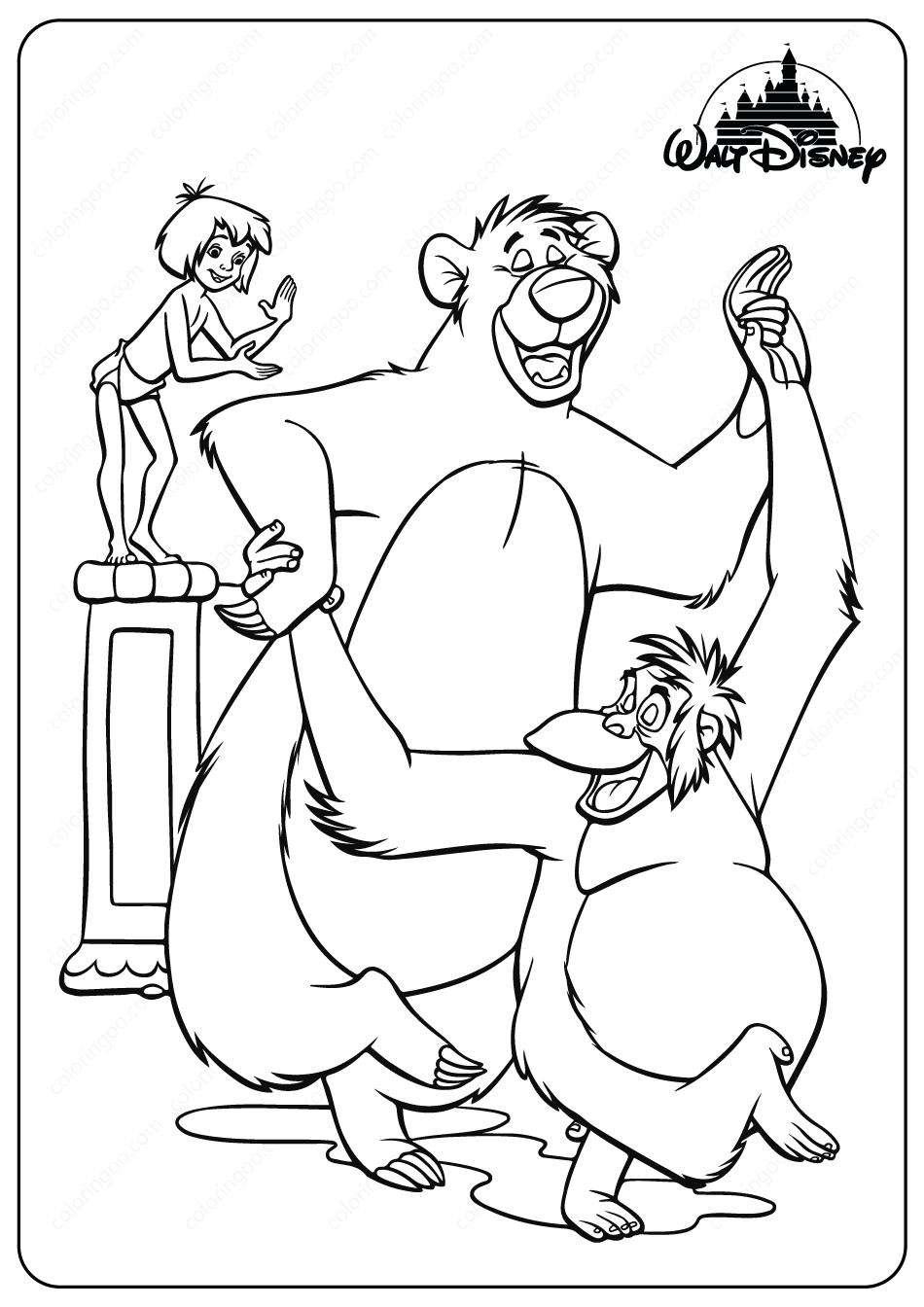 jungle coloring pages printable jpg