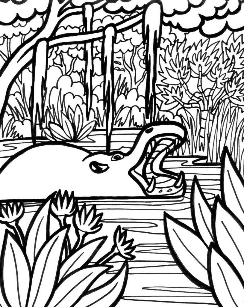 114 Jungle Coloring Pages Printable 111