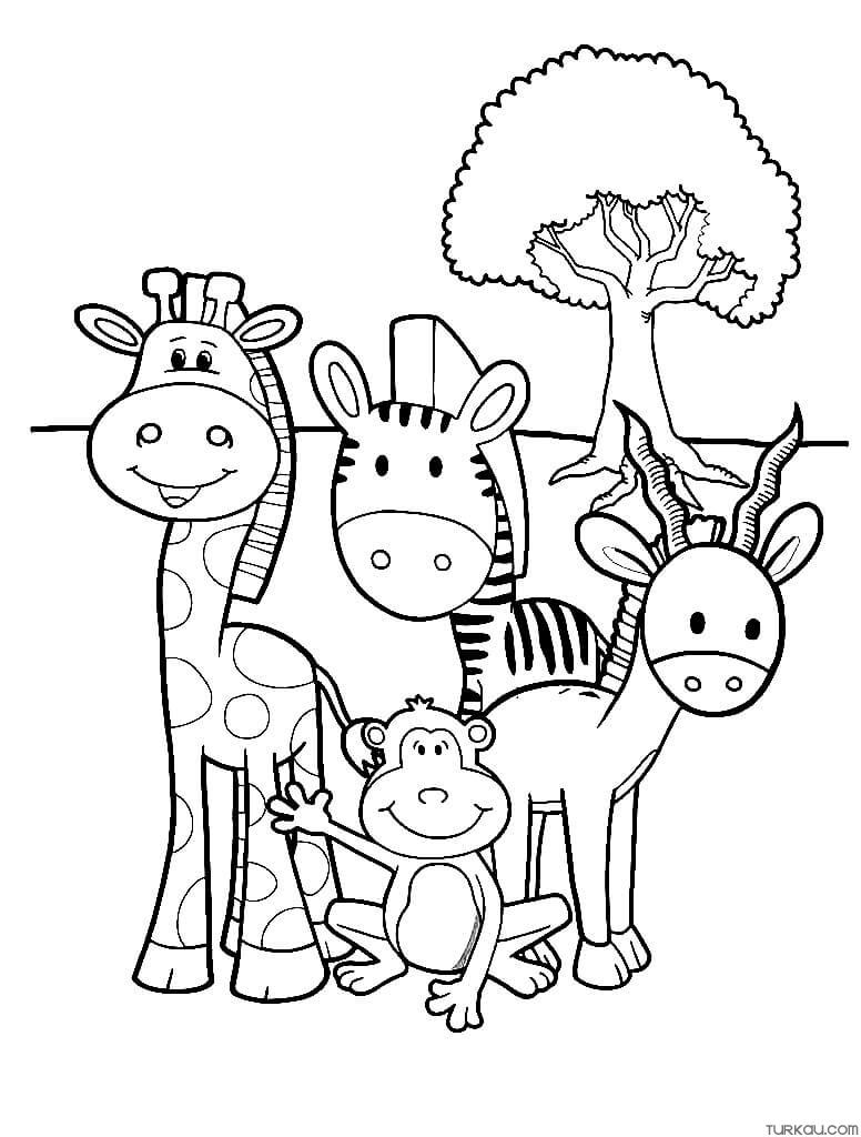 jungle coloring pages printable jpg