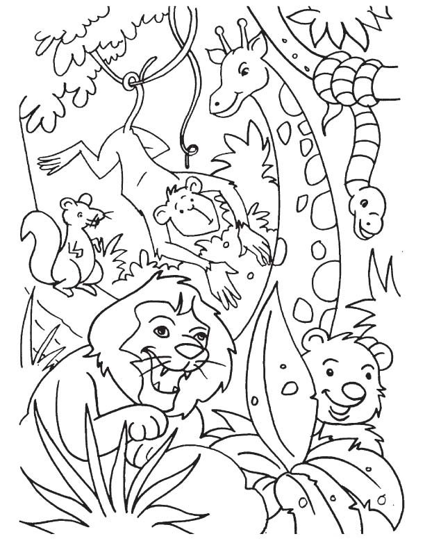 jungle coloring pages printable jpg