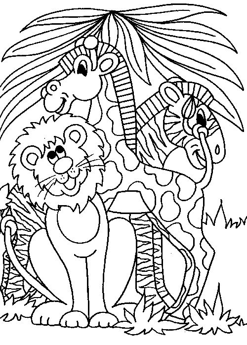 jungle coloring pages printable jpg