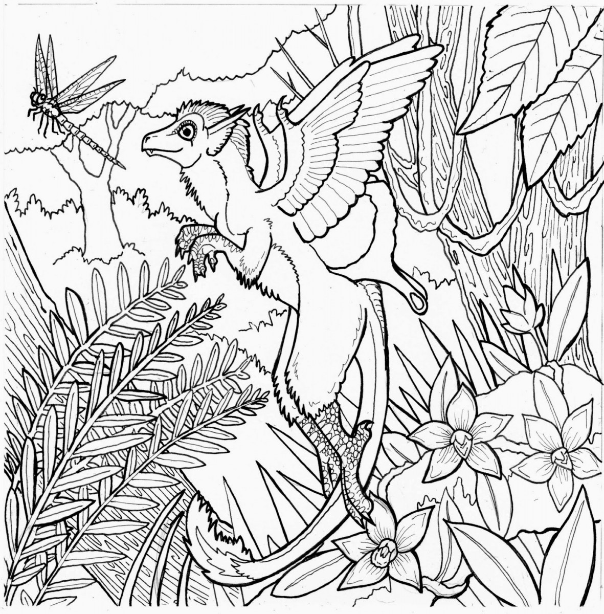 114 Jungle Coloring Pages Printable 36