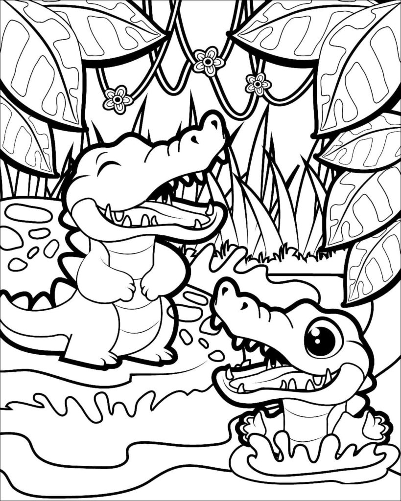 114 Jungle Coloring Pages Printable 54