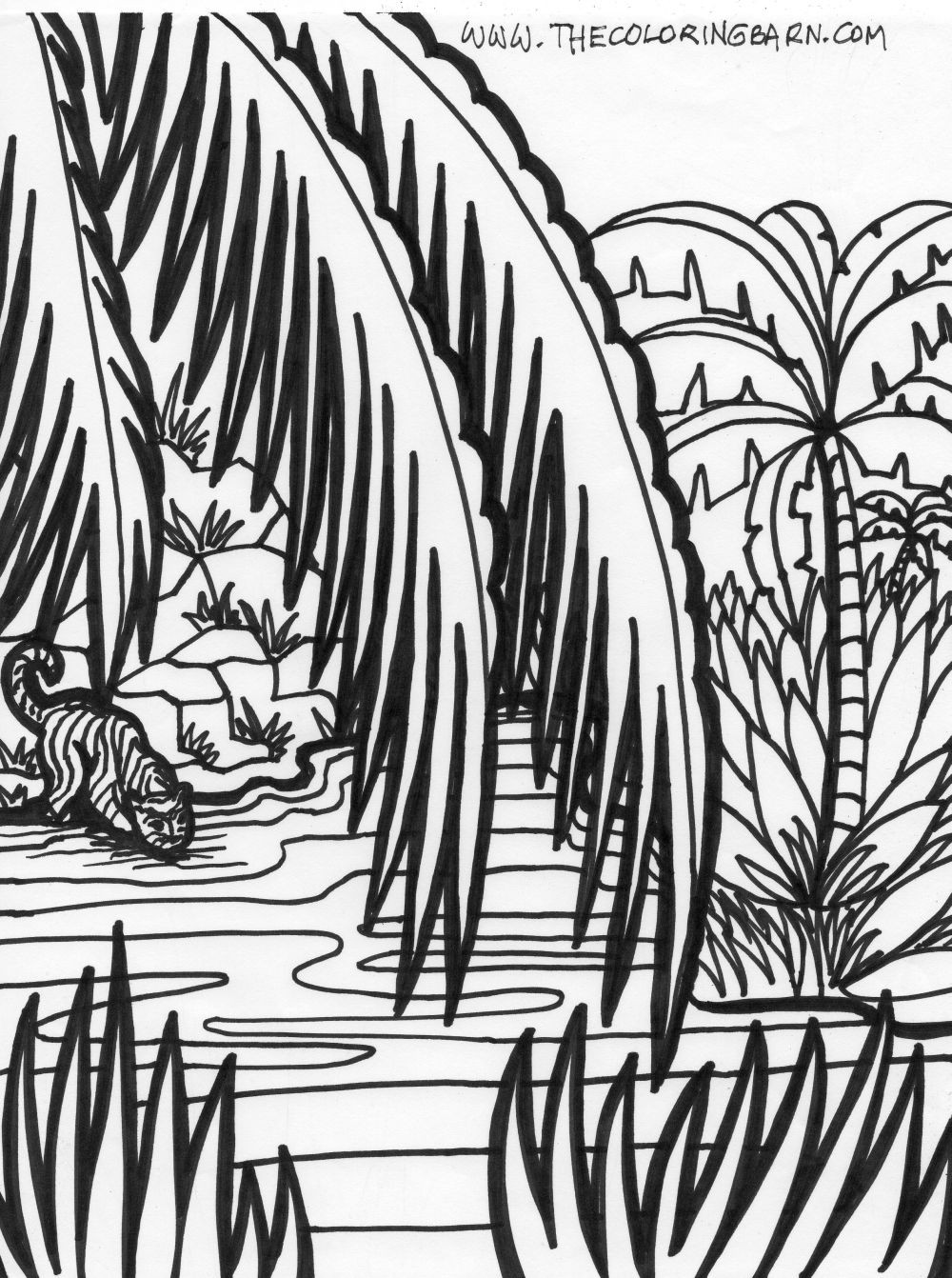 114 Jungle Coloring Pages Printable 55