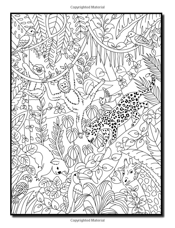 114 Jungle Coloring Pages Printable 84