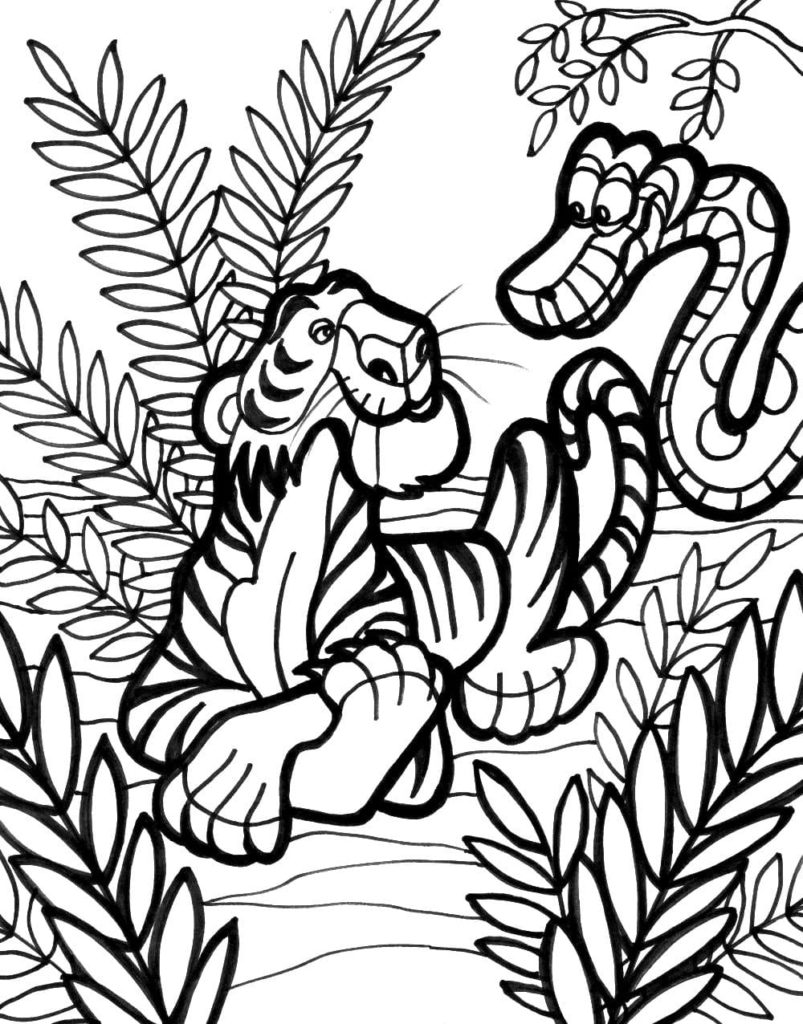 114 Jungle Coloring Pages Printable 88