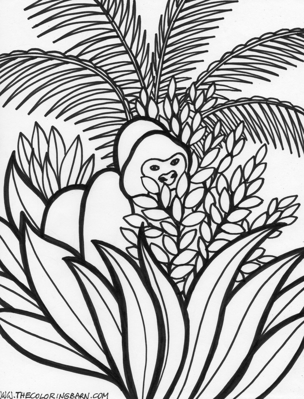 114 Jungle Coloring Pages Printable 95