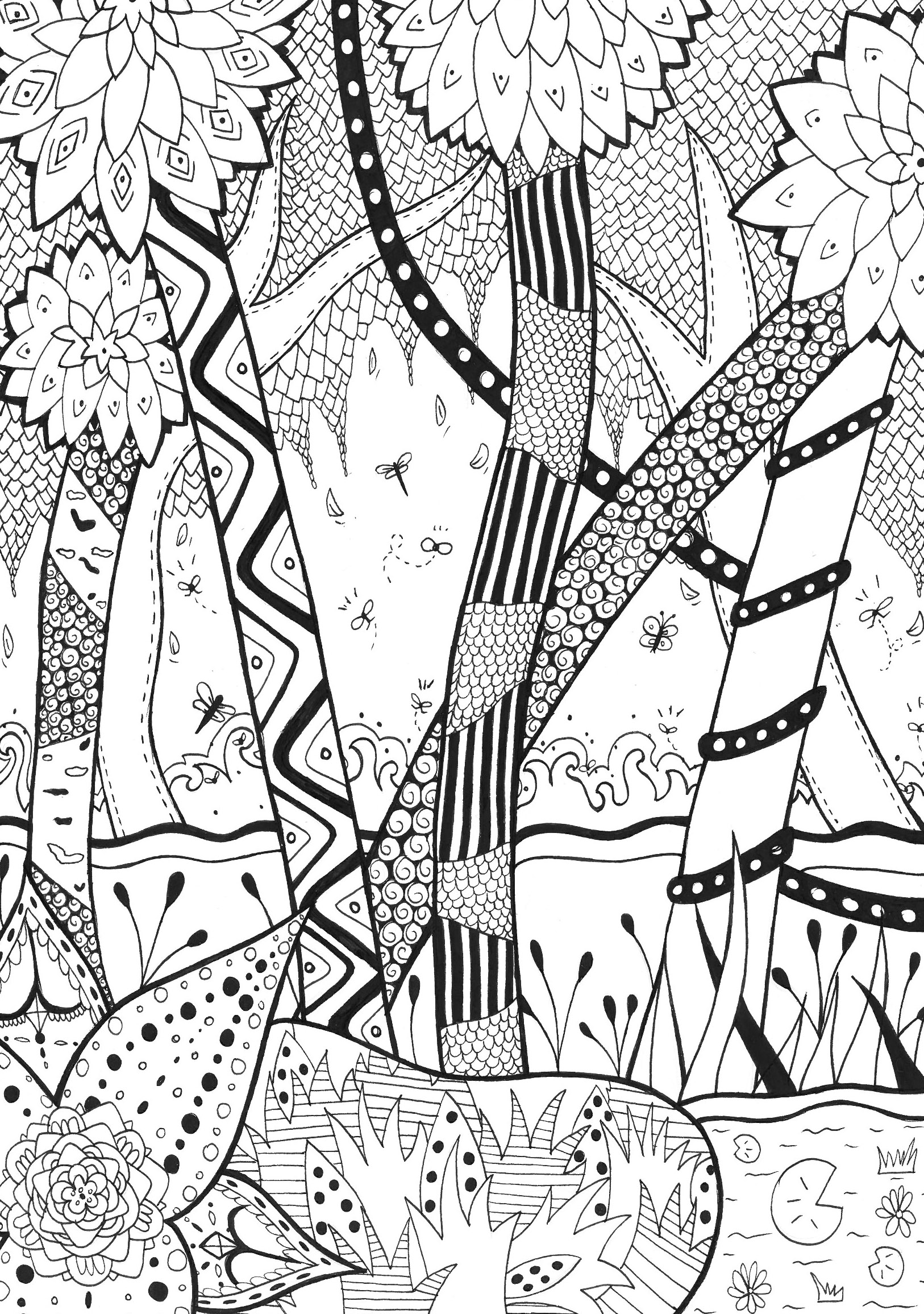 114 Jungle Coloring Pages Printable 99