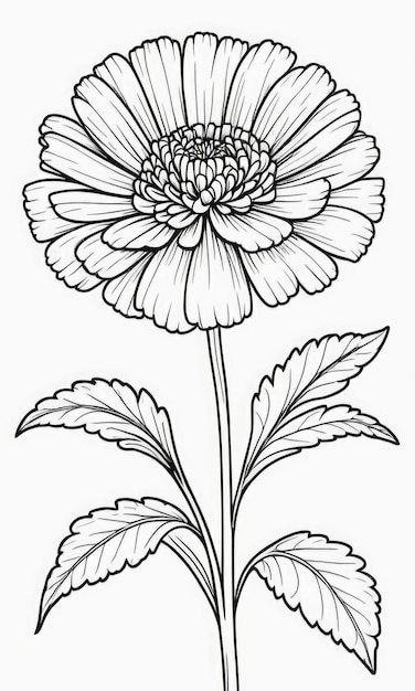 120 Vibrant Marigold Coloring Pages Printable 118