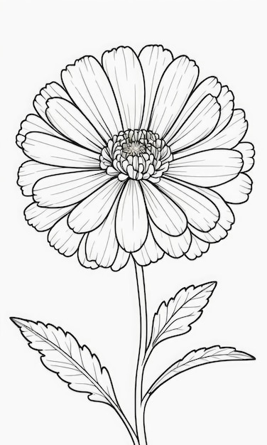 120 Vibrant Marigold Coloring Pages Printable 50