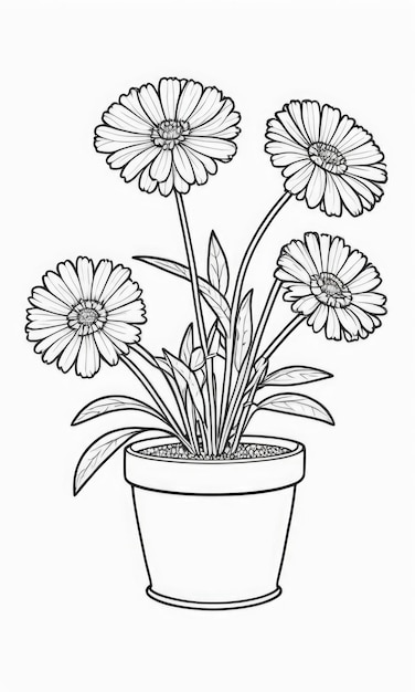 120 Vibrant Marigold Coloring Pages Printable 78