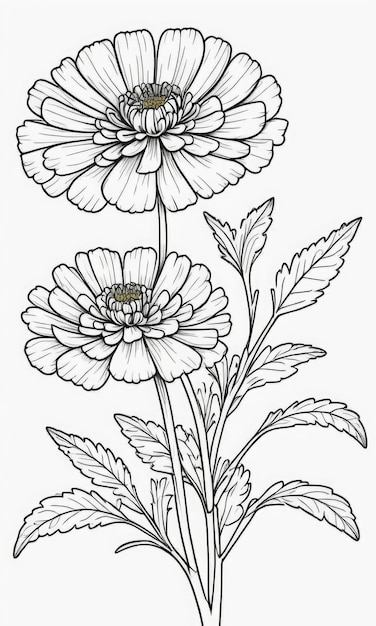 120 Vibrant Marigold Coloring Pages Printable 88