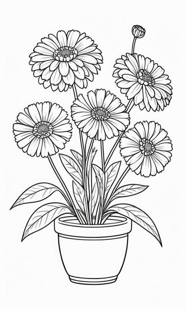 120 Vibrant Marigold Coloring Pages Printable 91