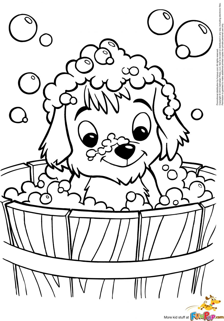 124 Puppy Coloring Pages Printable 113