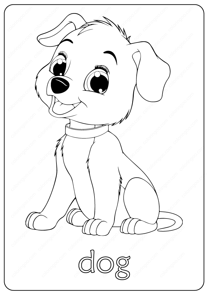 124 Puppy Coloring Pages Printable 14