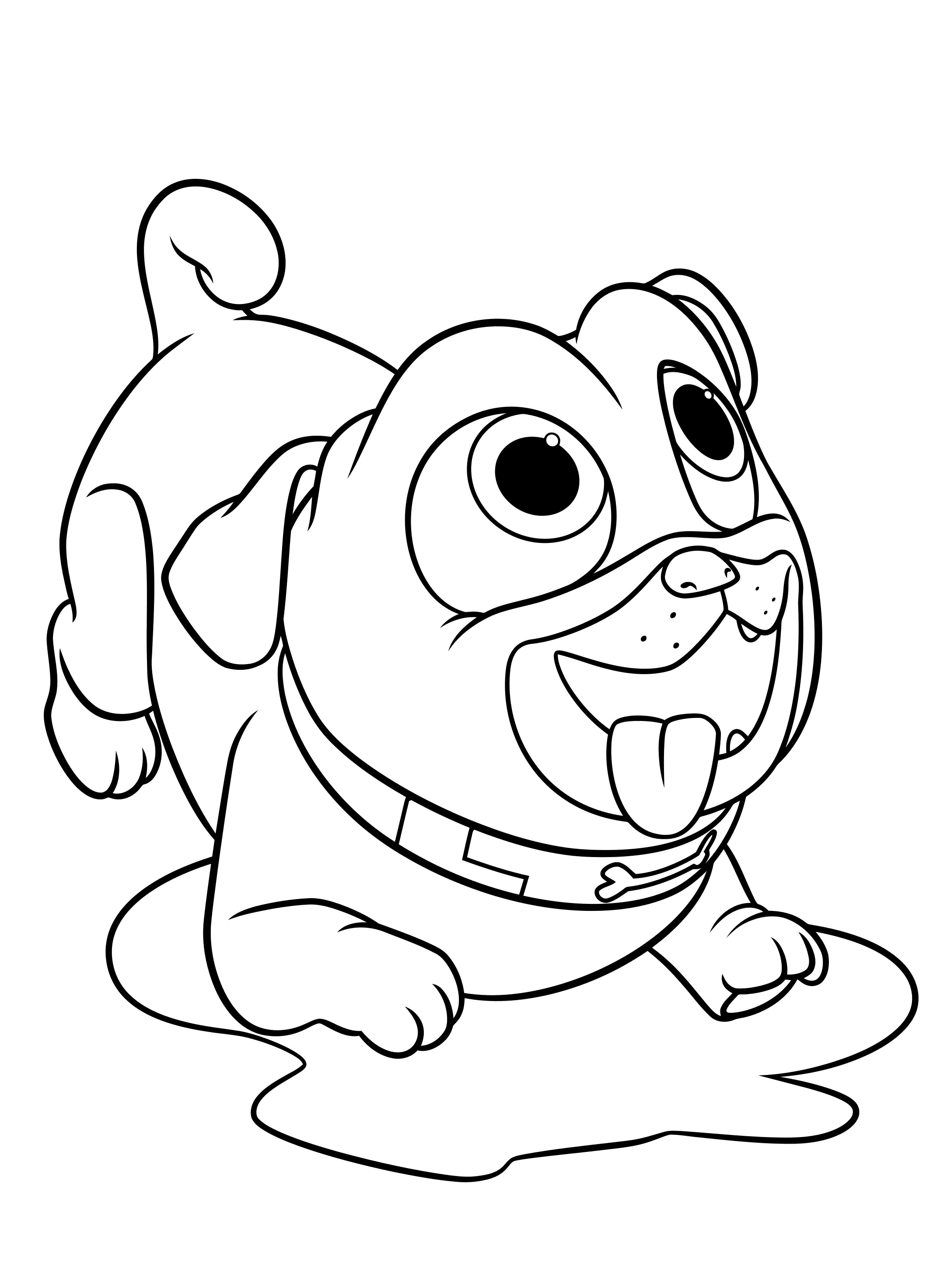 124 Puppy Coloring Pages Printable 19