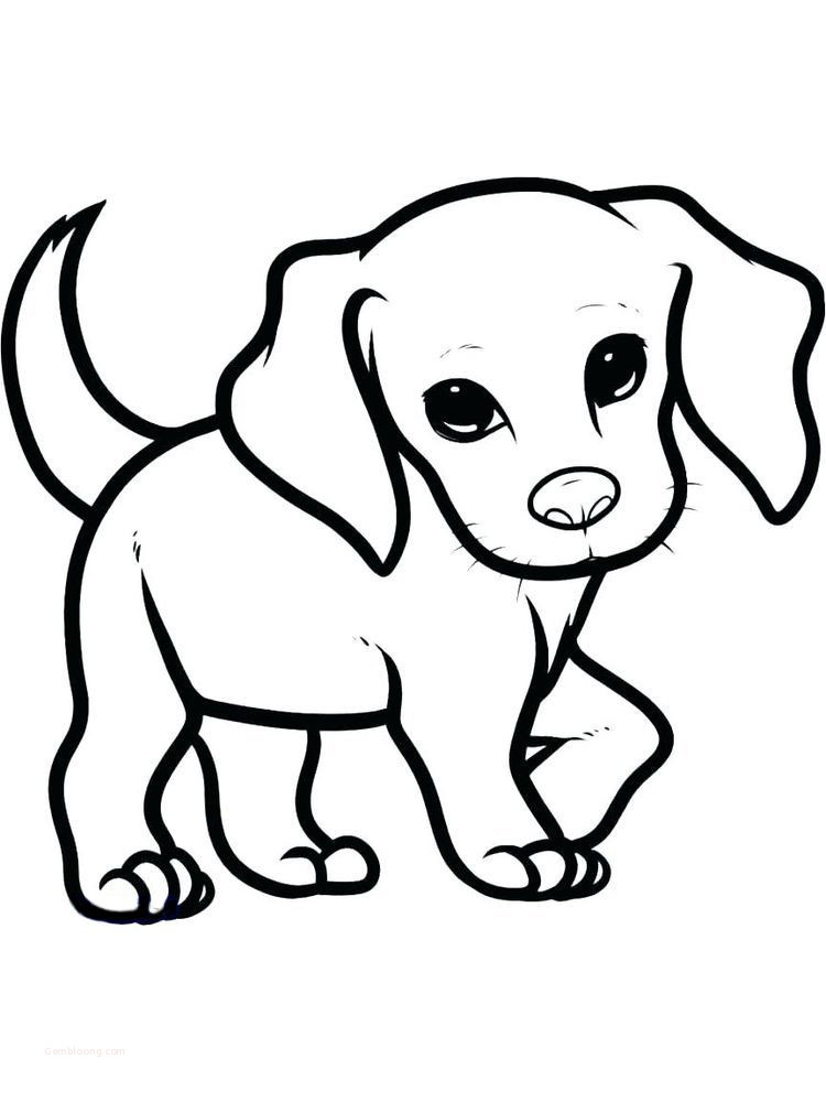 124 Puppy Coloring Pages Printable 20