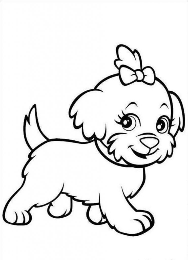 124 Puppy Coloring Pages Printable 24